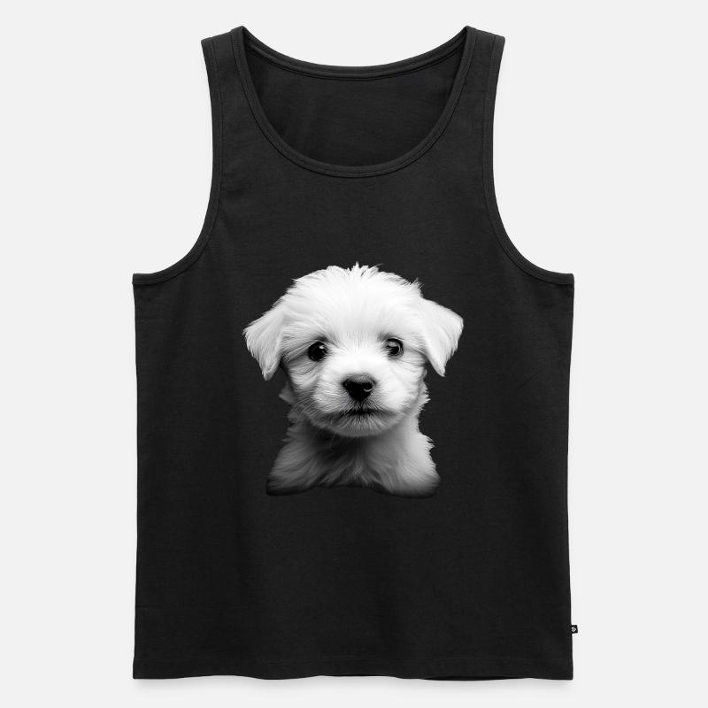 maltesisch - Männer Premium Bio Tank Top - Schwarz