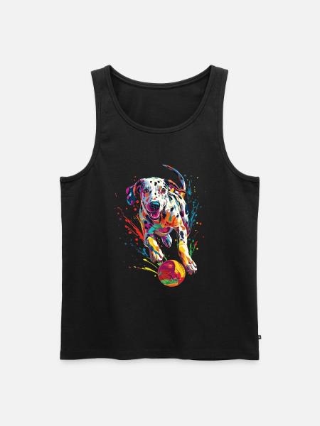 Dalmatiner - Männer Premium Bio Tank Top - Schwarz