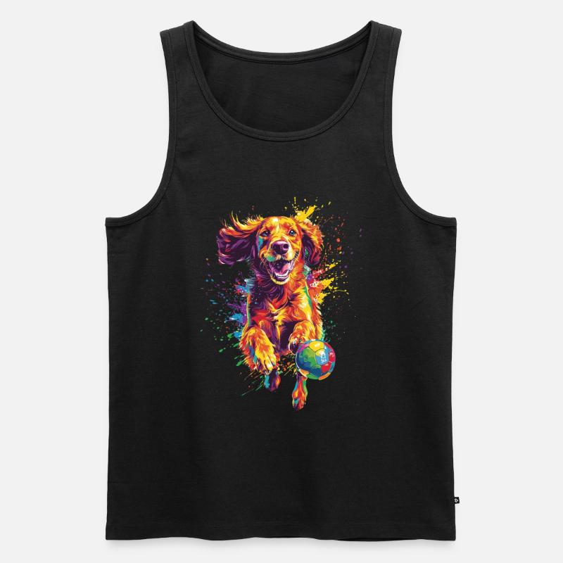 Irish Setter - Männer Premium Bio Tank Top - Schwarz