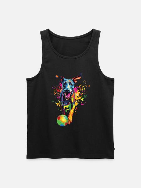 Windhund - Männer Premium Bio Tank Top - Schwarz