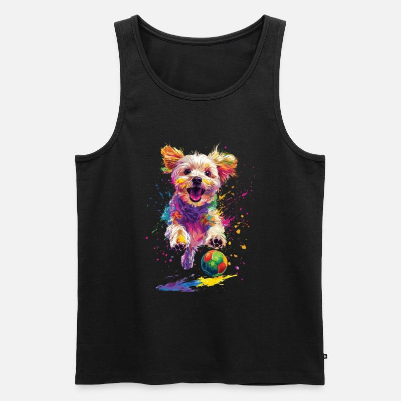 maltesisch - Männer Premium Bio Tank Top - Schwarz