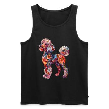 Pudel - Männer Premium Bio Tank Top - Schwarz - Vorne - Michal (187cm)