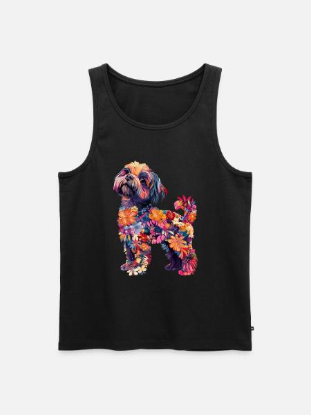 Shih Tzu - Männer Premium Bio Tank Top - Schwarz