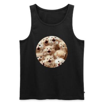 Persisch - Männer Premium Bio Tank Top - Schwarz - Vorne - Michal (187cm)