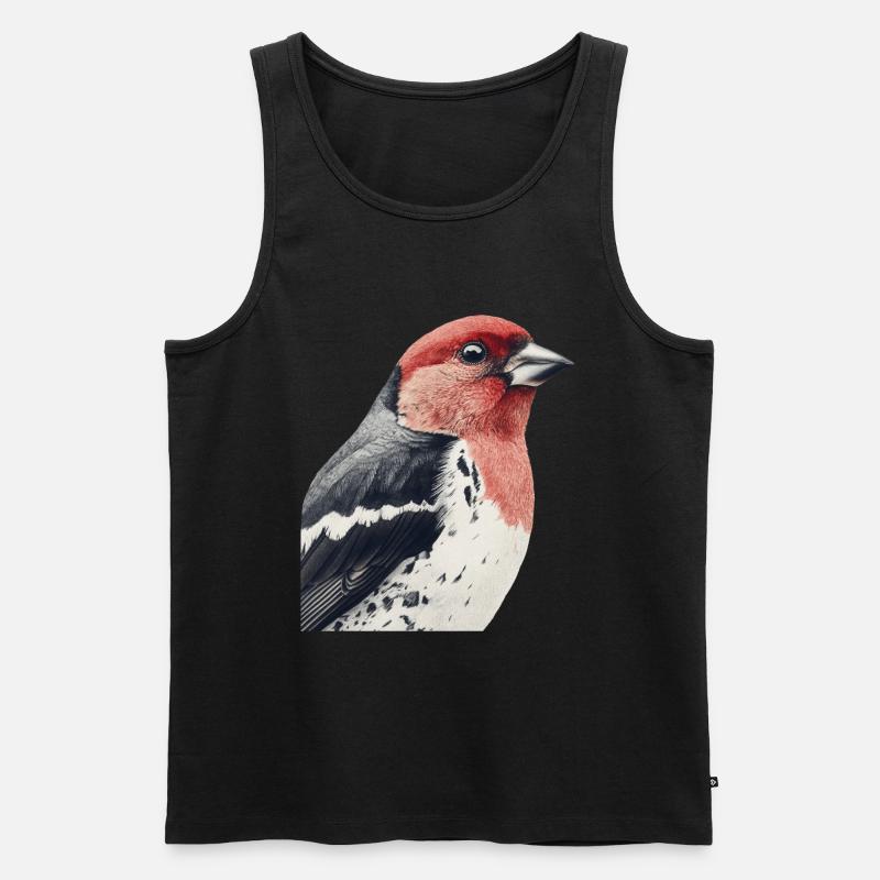 Finch Bird - Männer Premium Bio Tank Top - Schwarz
