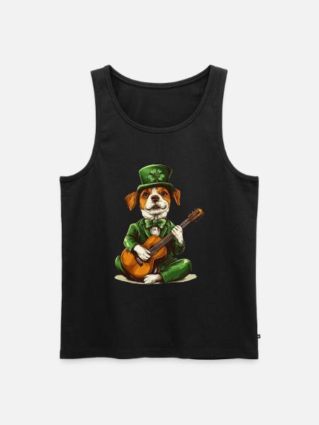 Hund - Männer Premium Bio Tank Top - Schwarz