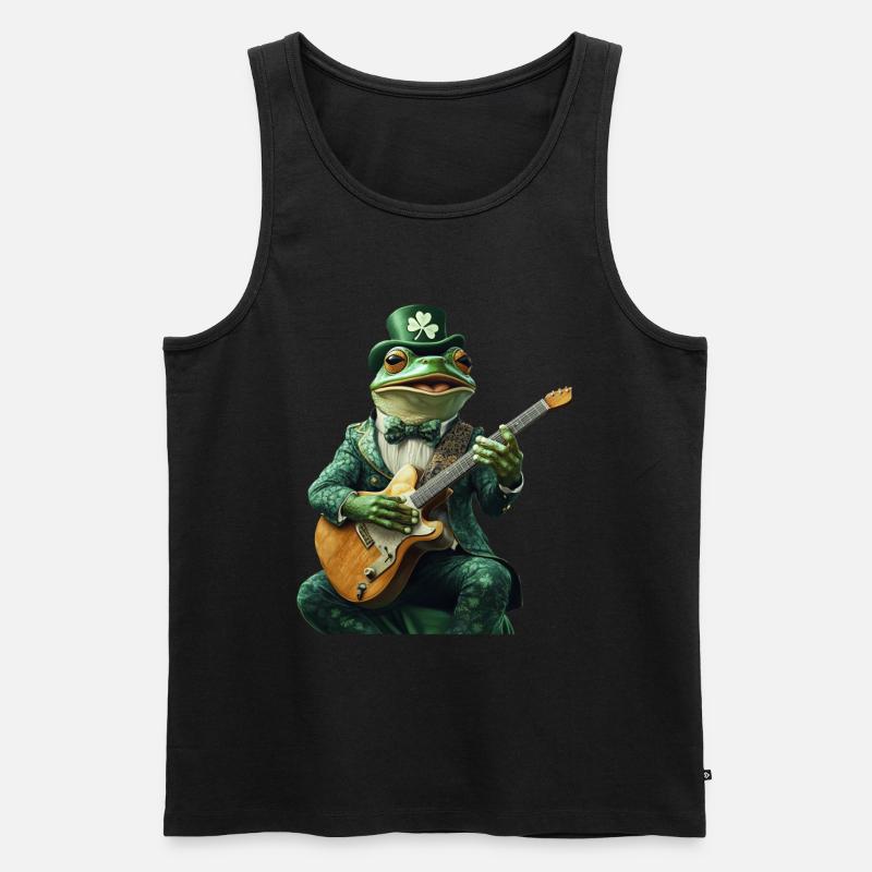Frosch - Männer Premium Bio Tank Top - Schwarz