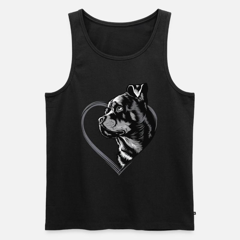 Rottweiler - Männer Premium Bio Tank Top - Schwarz
