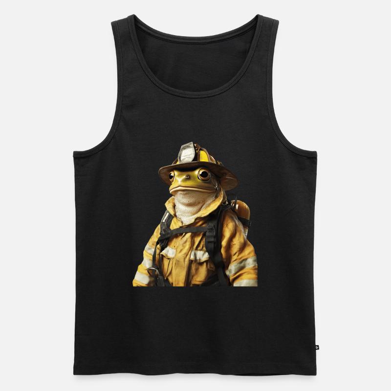 Frosch - Männer Premium Bio Tank Top - Schwarz