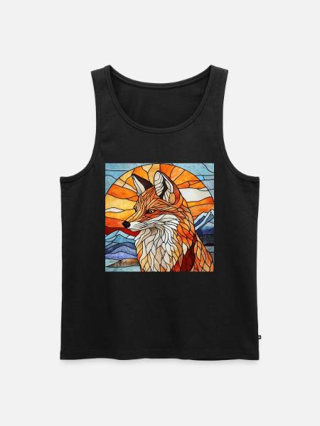 Fuchs - Männer Premium Bio Tank Top - Schwarz
