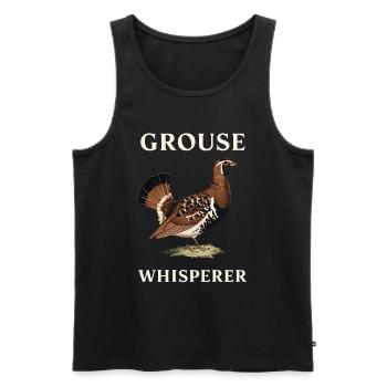 Auerhahn - Männer Premium Bio Tank Top - Schwarz - Vorne - Michal (187cm)
