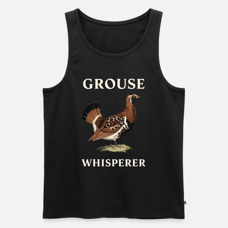 Auerhahn - Männer Premium Bio Tank Top - Schwarz