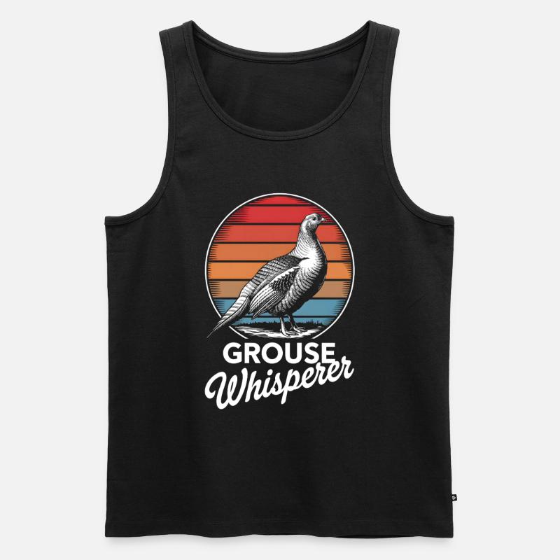 Auerhahn - Männer Premium Bio Tank Top - Schwarz