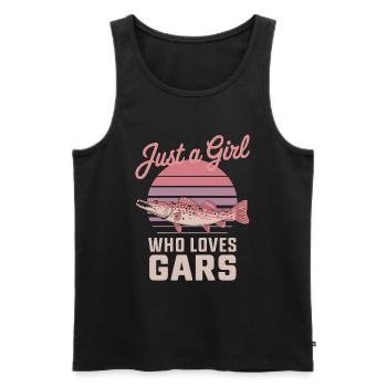 Gar - Männer Premium Bio Tank Top - Schwarz - Vorne - Michal (187cm)