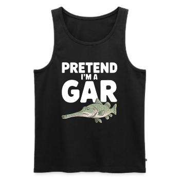 Gar - Männer Premium Bio Tank Top - Schwarz - Vorne - Michal (187cm)