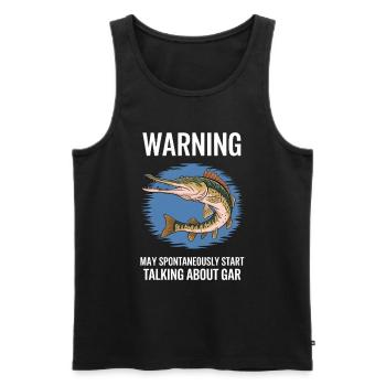 Gar - Männer Premium Bio Tank Top - Schwarz - Vorne - Michal (187cm)