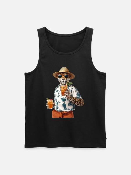 Jaguar - Männer Premium Bio Tank Top - Schwarz