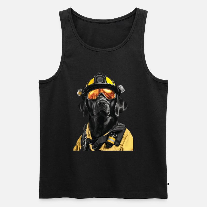 Labrador Retriever - Männer Premium Bio Tank Top - Schwarz