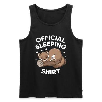 Wiesel - Männer Premium Bio Tank Top - Schwarz - Vorne - Michal (187cm)