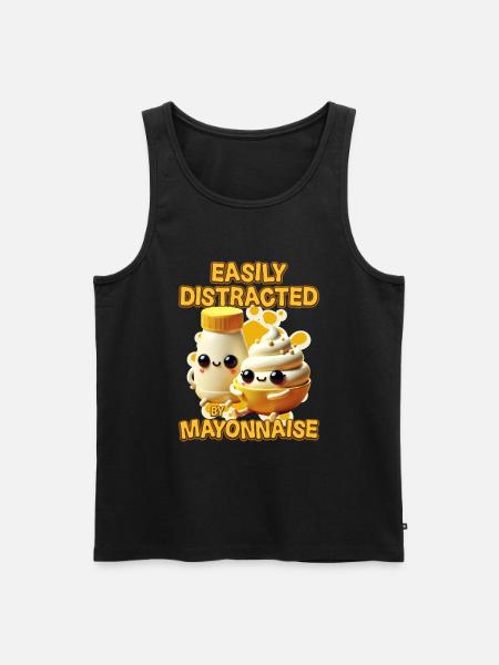 Mayonnaise - Männer Premium Bio Tank Top - Schwarz