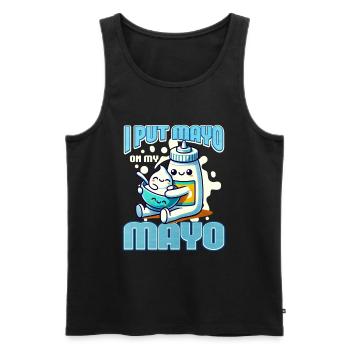 Mayonnaise - Männer Premium Bio Tank Top - Schwarz - Vorne - Michal (187cm)