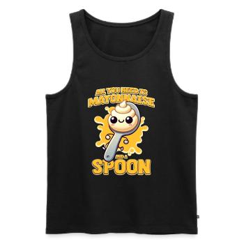 Mayonnaise - Männer Premium Bio Tank Top - Schwarz - Vorne - Michal (187cm)