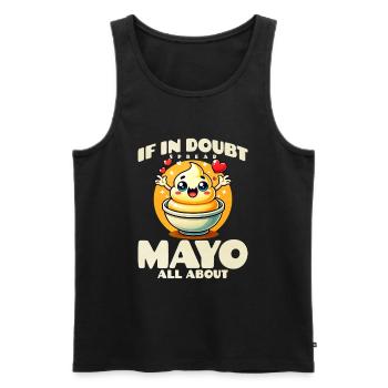 Mayonnaise - Männer Premium Bio Tank Top - Schwarz - Vorne - Michal (187cm)