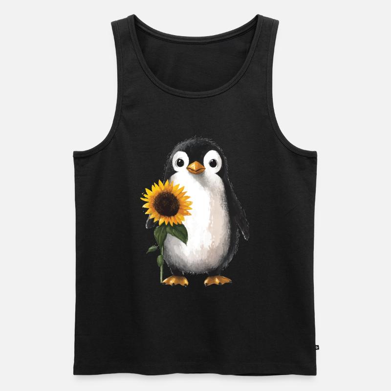 Tiger - Männer Premium Bio Tank Top - Schwarz