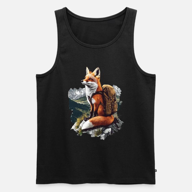 Fuchs - Männer Premium Bio Tank Top - Schwarz