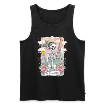 Tarotkarte - Männer Premium Bio Tank Top - Schwarz - Vorne - Michal (187cm)