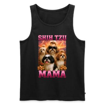 Shih Tzu - Männer Premium Bio Tank Top - Schwarz - Vorne - Michal (187cm)