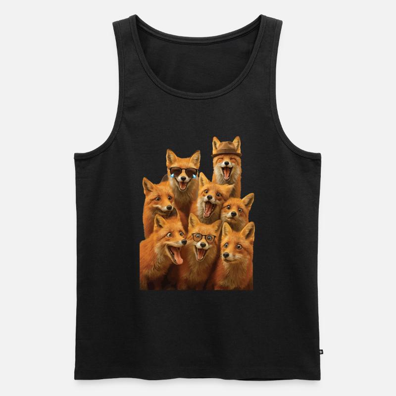 Fuchs - Männer Premium Bio Tank Top - Schwarz
