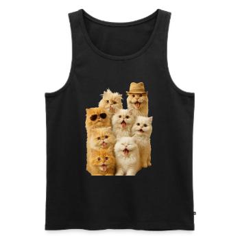 Persisch - Männer Premium Bio Tank Top - Schwarz - Vorne - Michal (187cm)
