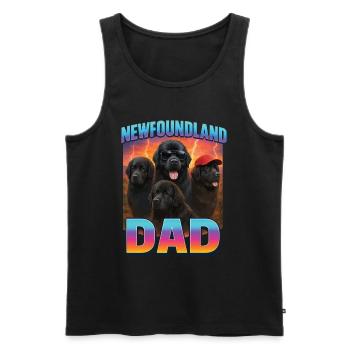 Neufundland - Männer Premium Bio Tank Top - Schwarz - Vorne - Michal (187cm)