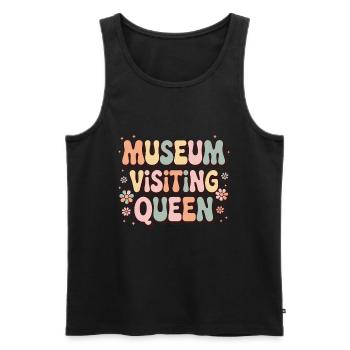 Museum - Men's Premium Organic Tank Top - black - Front - Michal (187cm)