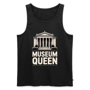 Museum - Men's Premium Organic Tank Top - black - Front - Michal (187cm)