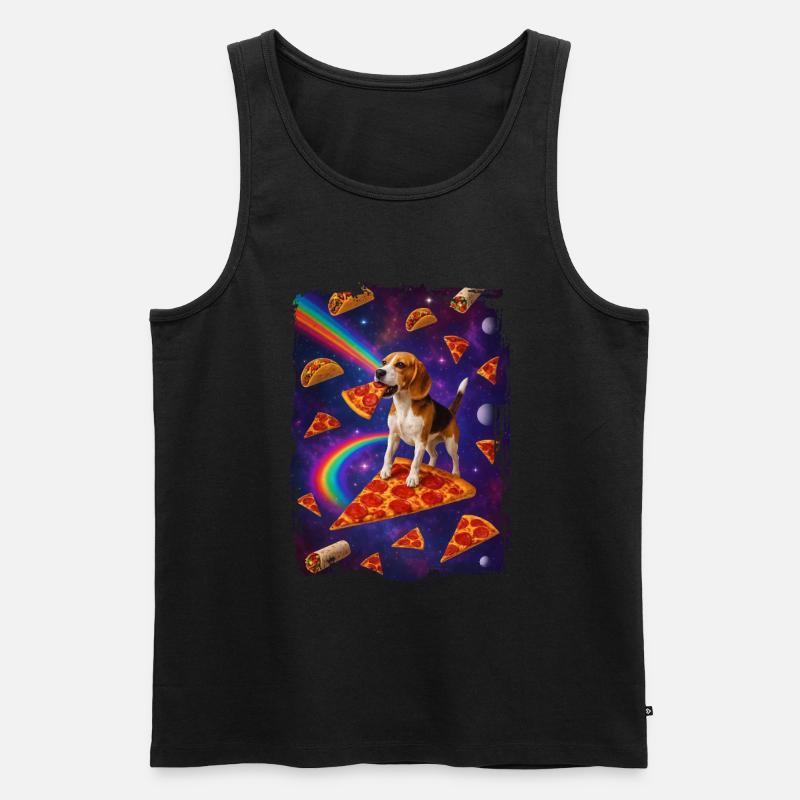 Beagle - Männer Premium Bio Tank Top - Schwarz