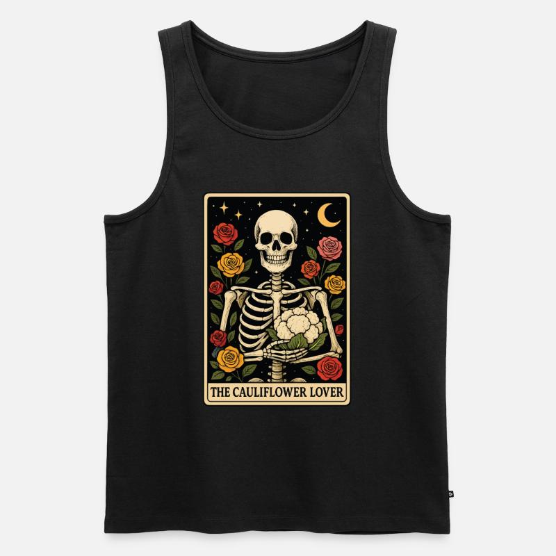 Blumenkohl Tarot - Männer Premium Bio Tank Top - Schwarz