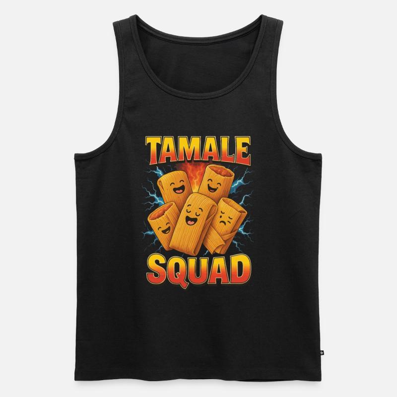 Tamale - Männer Premium Bio Tank Top - Schwarz