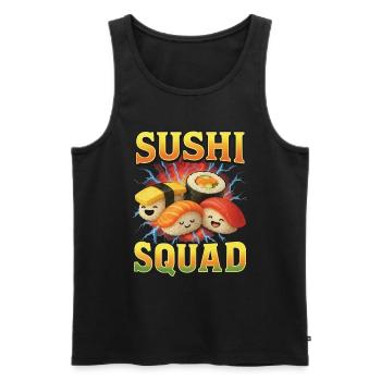 Sushi - Men's Premium Organic Tank Top - black - Front - Michal (187cm)