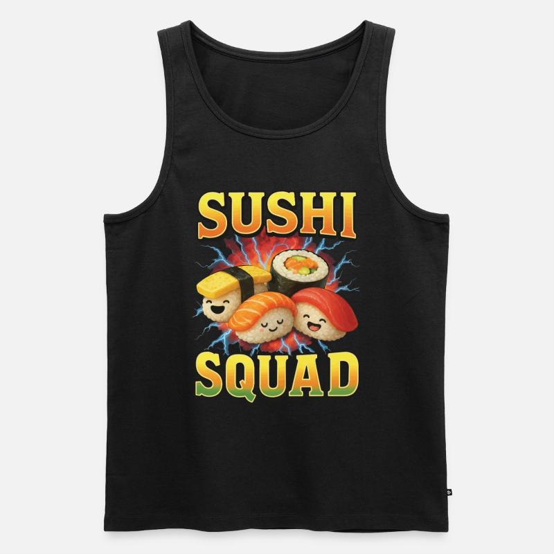 Sushi - Männer Premium Bio Tank Top - Schwarz