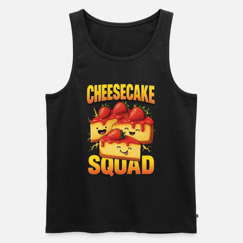 Cheesecake - Männer Premium Bio Tank Top - Schwarz