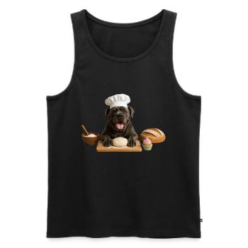 Cane Corso Italiano Baking Cake Cookies - Men's Premium Organic Tank Top - black - Front - Michal (187cm)
