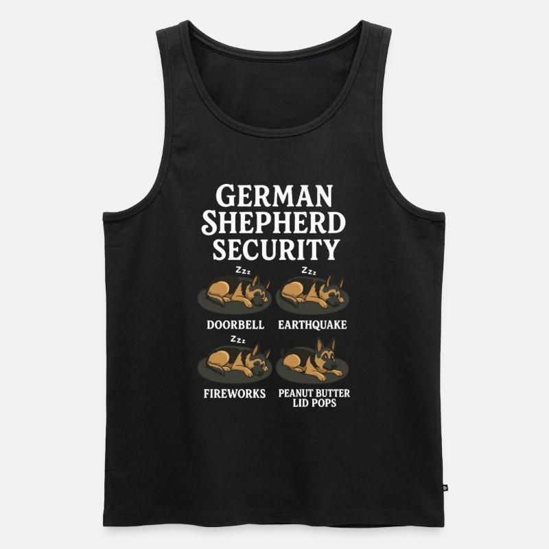 Deutscher Schäferhund - Männer Premium Bio Tank Top - Schwarz