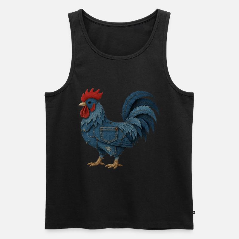 Hahn Denim - Männer Premium Bio Tank Top - Schwarz