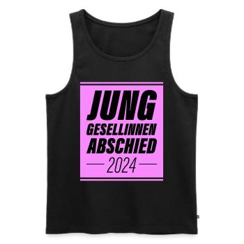 Junggesellinnenabschied 2024 Jga - Männer Premium Bio Tank Top - Schwarz - Vorne - Michal (187cm)