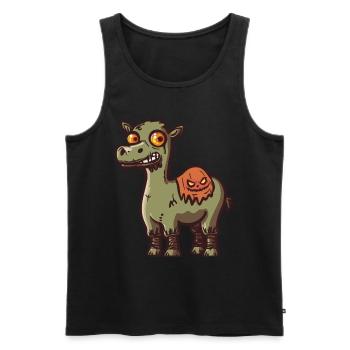 Kamel Halloween Lustig Zombie - Männer Premium Bio Tank Top - Schwarz - Vorne - Michal (187cm)