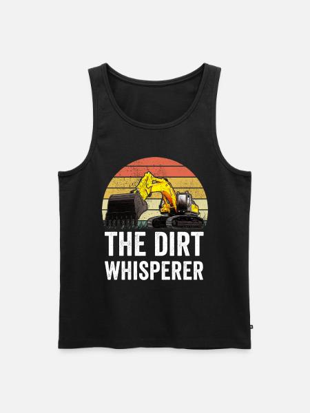 Excavator Construction Worker - Men's Premium Organic Tank Top - black