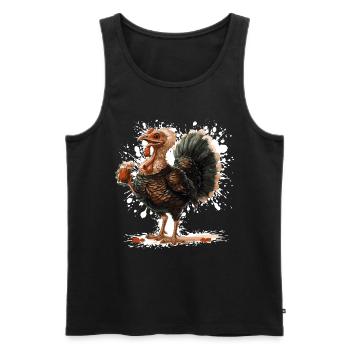 Truthan Beer Funny - Men's Premium Organic Tank Top - black - Front - AI Model Male 178 light (178cm)