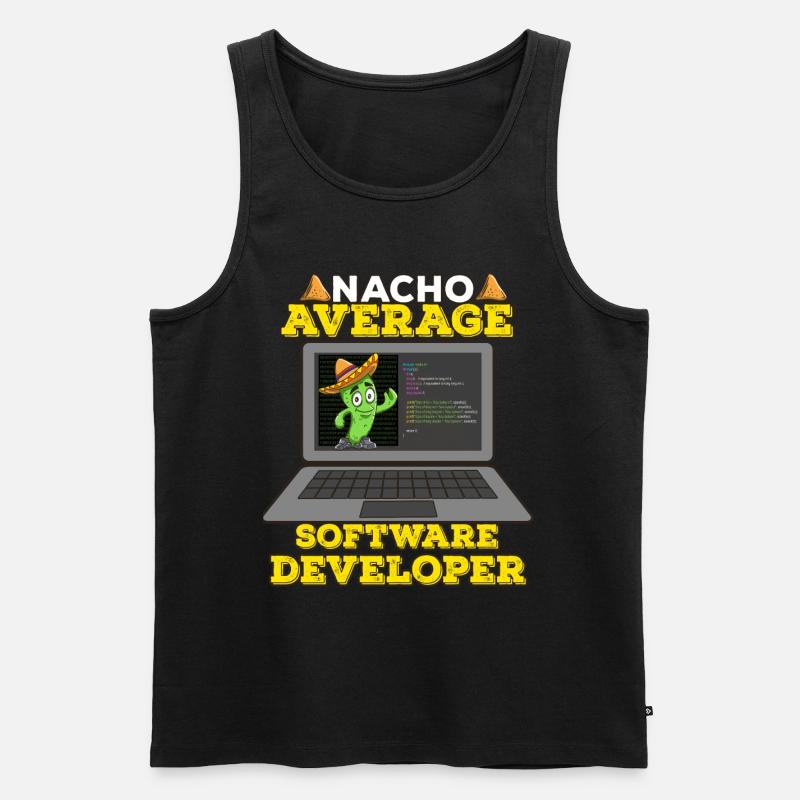 Cinco De Mayo Software Entwickler - Männer Premium Bio Tank Top - Schwarz